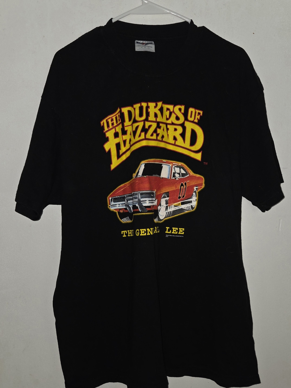 The Dukes of Hazzard General Lee Mens Black T Shirt Size XL